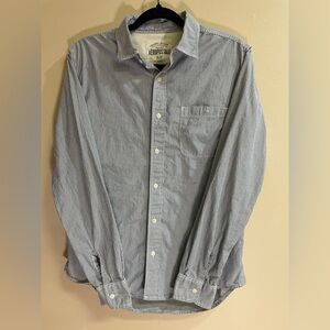 Aeropostale Blue Striped Button-Up Shirt Men’s Size S/P